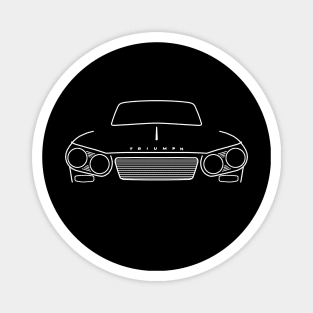 Triumph Vitesse classic car outline (white) Magnet